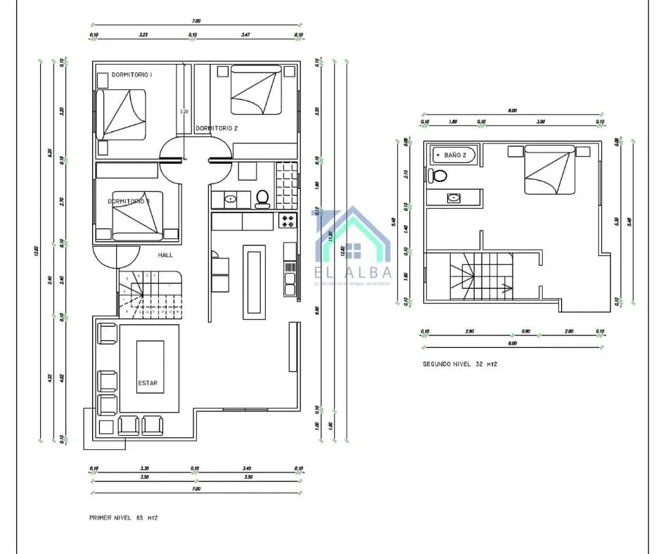 Casa 117 m² 2 Niveles — imagen 2