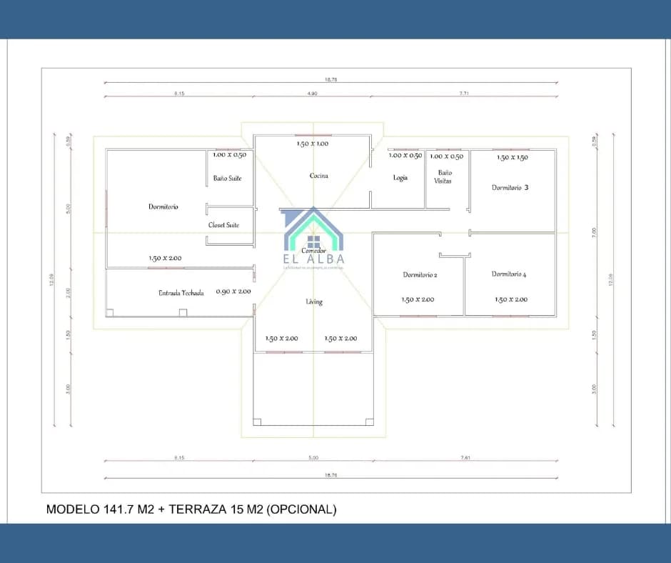 Casa 141 m² Tradicional — imagen 2