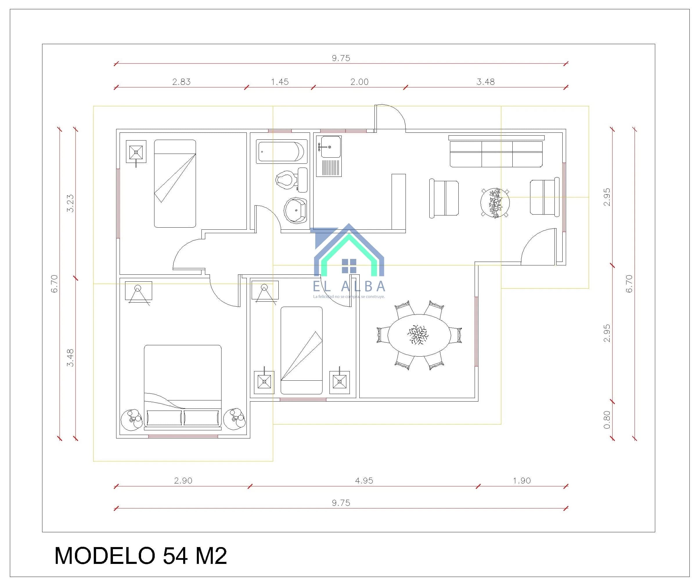 Casa 54 m² — imagen 2